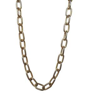 Vintage Gold Tone Chain Link Necklace Costume Jewelry